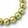 Baking Paint Pearlized Glass Pearl Round Bead Strands HY-Q003-6mm-43-2