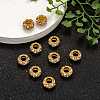 Alloy Rhinestone European Beads LS-X-CPDL-H997-3-6
