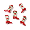 Boot Baking Paint Glass Enamel  Beads LAMP-C020-02K-1