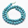 Natural Marble Beads Strands G-K211-6mm-E-2