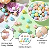 90Pcs 18 Styles Round Food Grade Eco-Friendly Silicone Beads SIL-CJ0001-86-3