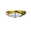 Alloy with Clear Cubic Zirconia Finger Rings FS-WGD7F1A-03-4