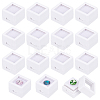 Square Plastic Loose Diamond Storage Boxes CON-WH0095-49A-1