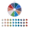 400pcs 10 Colors Glass Beads Strands GLAA-TA0001-21-2