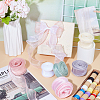 6 Rolls 6 Colors Fishtail Yarn Iridescent Ribbon for Bowknot Making OCOR-WR0001-57-4