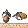 Natural & Synthetic Mixed Gemstone Pendants G-H332-11AS-4