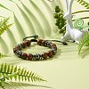 Synthetic Hematite Beads Bracelet for Men Women BJEW-JB06755-3