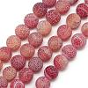 Natural Weathered Agate Bead Strands G-S237-8mm-09-1
