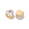 Brass Clear Cubic Zirconia Cabochons LS-STAS-M294-30C-2