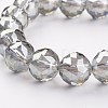 Electroplate Glass Bead Strands EGLA-J140-FR04-14mm-3
