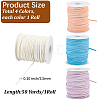 4 Rolls 4 Colors Flat Faux Suede Cord LW-CL0001-04A-2