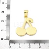Brass Micro Pave Cubic Zirconia Pendants KK-U066-08G-3