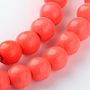 Synthetic Coral Beads Strands GSR6mmC052-2