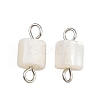 Natural Shell Square Connector Charms STAS-D378-23P-1