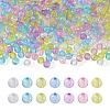 Cheriswelry 560Pcs 7 Colors Transparent Acrylic Beads MACR-CW0001-10-13