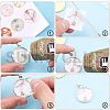 Flat Round Alloy Pendant Cabochon Settings PALLOY-A15654-AS-4
