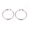 201 Stainless Steel Big Hoop Earrings EJEW-F237-02B-P-1