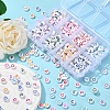 400Pcs 8 Colors White Opaque Acrylic Beads MACR-YW0001-87-5