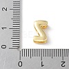 Brass Micro Pave Clear Cubic Zirconia Initial Multi-strand Links KK-S520-01G-23-3