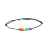 2Pcs Glass Seed Braided Cord Bracelets Set BJEW-JB07891-4