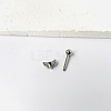 Angel Wing Heart 316L Surgical Stainless Steel Pave Cubic Zirconia Tongue Rings FS-WG901EE-06-2