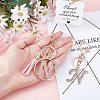 2Pcs 2 Style Alloy Rhinestone Keychain Sets KEYC-WR0001-01N-5