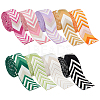9Pcs 9 Colors Rhombus Vintage Jacquard Polyester Ribbon OCOR-PH0007-44-1