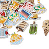 22Pcs 11 Style Summer Theme Food Computerized Embroidery Cloth Self Adhesive Patches DIY-BT0001-56-3