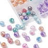 6 Colors Opaque Baking Painted Crackle Glass Beads Strands EGLA-YW0001-21-5