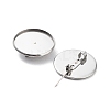 Non-Tarnish 304 Stainless Steel Brooch Base Settings FIND-D035-04E-P-2