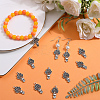 SUNNYCLUE 50Pcs Autumn Theme Tibetan Style Alloy Pendants FIND-SC0006-37-4