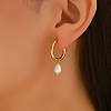 Brass Teardrop Hoop Earrings AZ5756-3