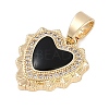 Brass With Enamel And Cubic Zirconia KK-Q005-02G-2