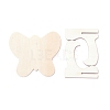 Butterfly Wooden Mini Chalkboard Signs AJEW-M035-03-2