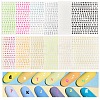 24 Sheets 12 Colors Letter Style Plastic Nail Art Stickers MRMJ-OC0003-21-1