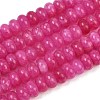 Dyed Natural White Jade Beads Strands G-G107-A38-01-1