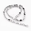 Electroplate Non-magnetic Synthetic Hematite Beads Strands G-I175-30D-2