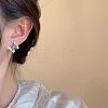 Alloy Rhinestone Stud Earrings for Women WGFE4A9-01-4