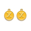 Golden Plated Alloy Enamel Charms LS-ENAM-Q437-13X-1