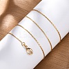 Long-Lasting Plated Brass Boston Link Chain Necklaces NJEW-K112-08G-NF-4