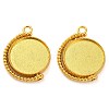 Zinc Alloy Pendant Cabochon Settings FIND-NH0001-13A-G-1