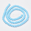 Opaque Solid Color Glass Beads Strands X-EGLA-A034-P4mm-D08-2