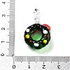 Colorful Transparent Handmade Lampwork Pendants for Christmas LAMP-A004-01A-3