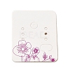 50Pcs Rectangle Paper Flower Print Earring Display Cards X1-CDIS-M008-01D-1