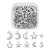 60Pcs 10 Style 304 Stainless Steel Pendants STAS-FS0001-14P-1