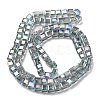 Electroplate Glass Beads Strands EGLA-H108-01A-FR01-2