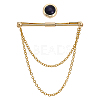 CHGCRAFT 1Pc Brass Hanging Chains Collar Pins Tie Clips DIY-CA0005-89G-1