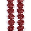 Synthetic Coral Dyed Carved Beads Strands CORA-K009-05A-05-1