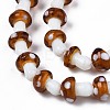 Mushroom Handmade Lampwork Beads Strands X-LAMP-R116-24-3
