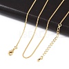 Long-Lasting Plated Brass Curb Chain Necklaces NJEW-K112-07G-NF-1